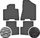 Tapete gome për makinë Hyundai Tucson III, set 4 copë, ngjyrë e zezë