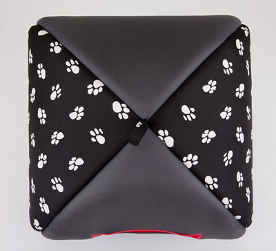 Shtëpi iglu për kafshë Hobbydog Hut Igloo R2, material cordura, e zezë me putra