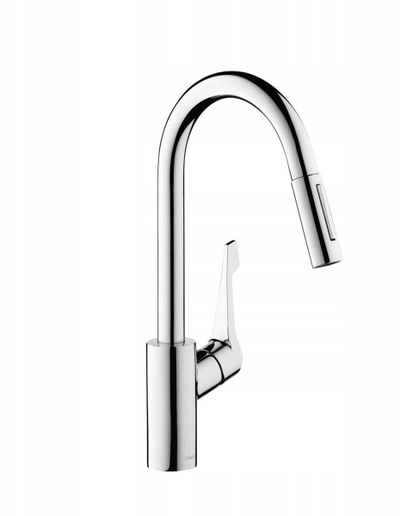Кујнска батерија Hansgrohe Cento L, високо вратило, хром, сребрена