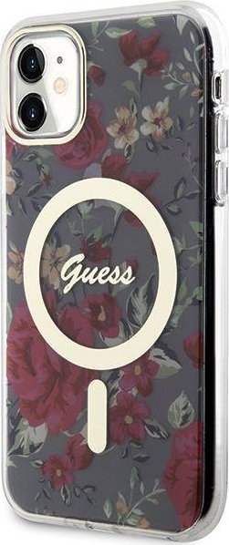 Kllëf telefoni Guess GUHMN61HCFWSA për iPhone 11/XR, me MagSafe, jeshile khaki