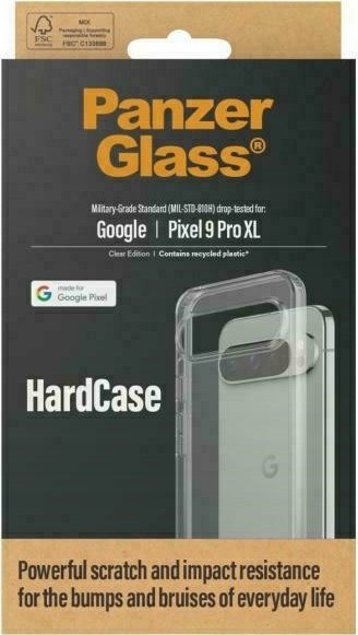 Капак PanzerGlass HardCase за Google Pixel 9 Pro XL, проѕирен
