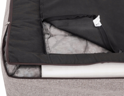 Shtrat për qen Hobbydog Velvet XL, 98x66 cm, material Inari, gri