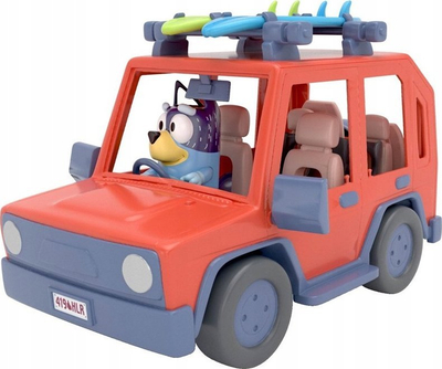 Set lodrash Bluey Family Cruiser 90080, makinë familjare lodër për figurina, shumëngjyrëshe