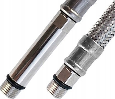 Gyp çeliku inox për rubinet Tucai, M10x1/2, 50 cm, ngjyrë argjendi