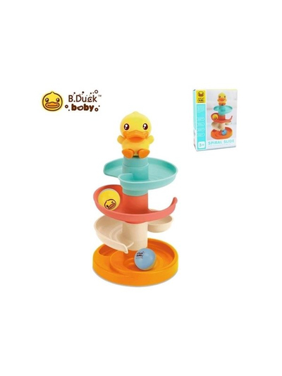Lodër me spirale e toptha B.Duck Balloon Rolling Toy, 2 toptha, për kalamaj 3+, shumëngjyrëshe