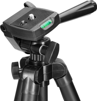 Tripod për kamera Camrock TA30, lartësia 125 cm, kapacitet 1 kg, i zi