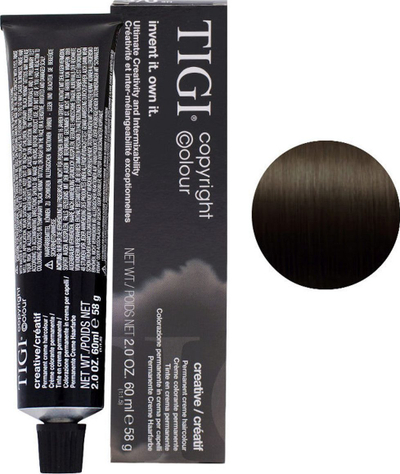 Ngjyrë flokësh TIGI Colour Creative 3/0, permanente, 60 ml, kafe e errët natyrale