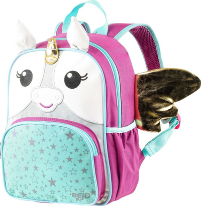 Çantë shpine fëmijësh Bejo Puffy Unicorn, 100% poliester, reflektuese, shumëngjyrëshe