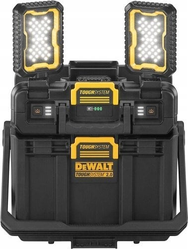 Kuti pune me dritë DeWalt ToughSystem V2 DWST08061-1, LED, shkon me 18V XR dhe 54V Flexvolt, e verdhë