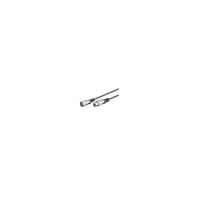 Kabllo audio XLR MicroConnect XLRMF3, 3 m, mashkull – femër, e zezë