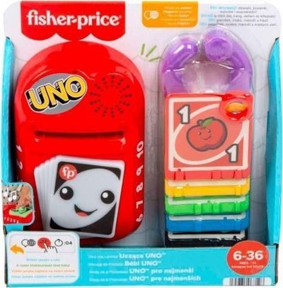 Lodër edukative Fisher Price UNO, me drita dhe muzikë, shumëngjyrëshe