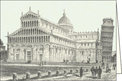 Kartolinë Rossi ITW 010 Pisa Piazza Miracoli, me zarf