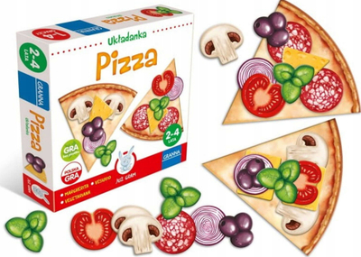 Друштвена игра Granna Pizza, едукативна, за деца 2-4 години, шарена