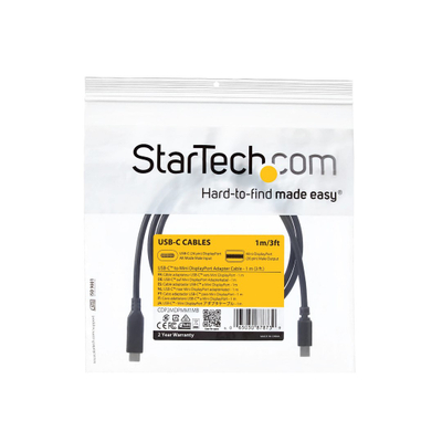 Kabllo StarTech USB-C për mini DisplayPort CDP2MDPMM1MB, 1m, 4K 60Hz, e zezë