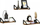 Rafte muri VASAGLE Floating Display Shelf, set me 3 copë, dru rustic brown, me mbajtëse metalike të zeza