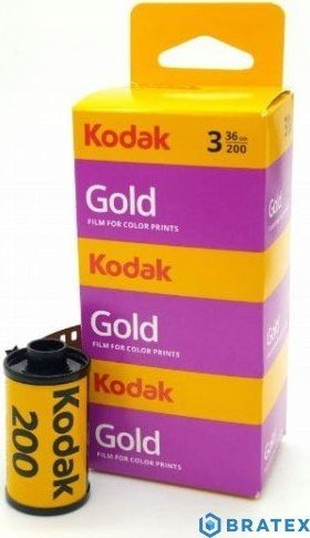 Film fotografik Kodak Gold 200, 35mm, 36 poza, pako me 3 copë