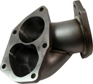 Downpipe shkarkimi TurboWorks Mitsubishi Lancer EVO 7 8 9 PRO, çelik inox 304, 2x64mm