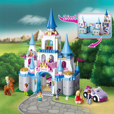 Set blloqesh ndërtimi Torro Castle Sapphire, kalatë, shumëngjyrësh