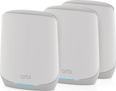 Sistem mesh Wi‑Fi Netgear Orbi RBK763S, Tri Band, Wi‑Fi 6, i bardhë