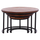 Set 3 tavolina “Obi” acacia + metal 78×78×47 cm (HM9255), zezë