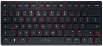 Tastierë CHERRY KW 9200 MINI, wireless dhe Bluetooth, QWERTY anglisht, e zezë
