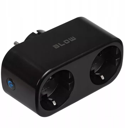 Prizë e mençur dyshe Blow Tuya Wi-Fi, 3600W, e zezë