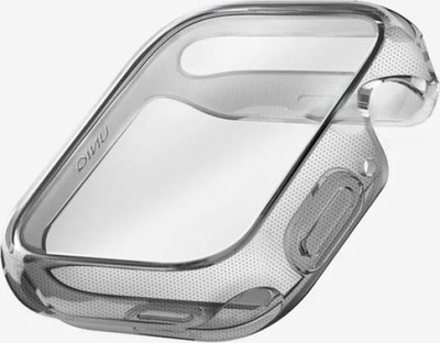 Заштитна каса Uniq Garde за Apple Watch 46mm, TPU PC, со заштита за екран, црна smoked