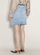 Fund xhinsi Martine Rose Denim Mini Skirt, bel i mesëm, xhepa me zinxhir, blu e çelët