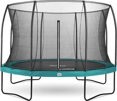 Trampolinë kopshti Salta Comfort Edition, 14ft, rreth me rrjetë sigurie, jeshile