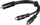 Kabllo audio ndarëse Wentronic Goobay 50930, RCA M në 2x RCA F, 20 cm, e zezë