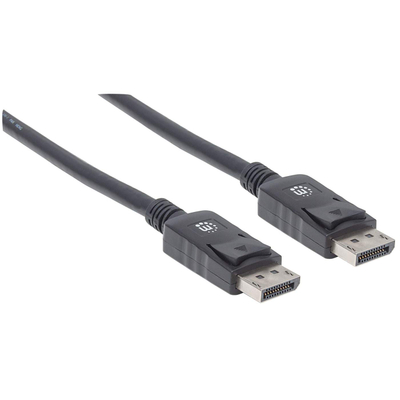 Kabllo DisplayPort Manhattan, 1m, 4K 60Hz, i zi