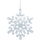 Ornament varëse Koopman Snowflake, akrilik kristal, 12cm, i tejdukshëm