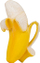 Lodër për kafshu bebesh Oli &amp; Carol Ana the Banana, gome natyrale, në formë bananeje, e verdhë