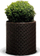 Vazo lulesh Keter Cylinder L, 43.7 x 44.3 cm, plastikë ratan, kafe