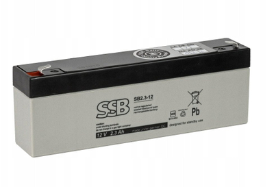 Akumulator SSB SB2.3-12, 2.3Ah, 12V