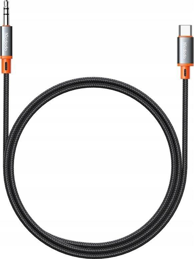 Kabllo audio Mcdodo USB C në 3.5mm, 1.2m, i zi