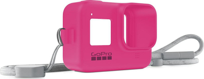 Mbështjellës me varëse GoPro GP Sleeve &amp; Lanyard, për HERO8 Black, silikon, rozë e ndezur