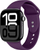 Rrip dore për Apple Watch Crong Liquid, 38/40/41/42 mm, silikoni, ngjyrë plum