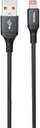 Kabllo USB Dudao L3SL, USB A në Lightning, 1.2m, 30W, e zezë