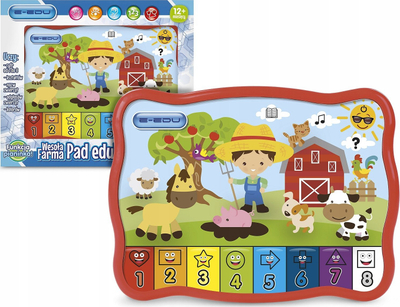 Tablet edukativ Artyk E Edu Farma, për kalamaj 3+, me tinguj dhe muzikë, shumëngjyrësh