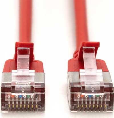 Kабел за мрежа Digitus CAT 6A F FTP Slim, 3m, црвен