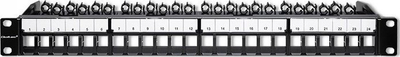 Patch panel Qoltec 19" RACK, 24 porta, 1U UTP, i zi