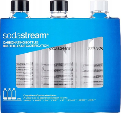 Shishe rezervë SodaStream 10-2019, 1L, transparente