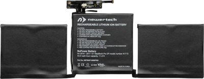 Bateri laptopi Newertech NuPower MBP13, 54.5Wh 4781mAh, për MacBook Pro 13" 2016 2017, e zezë