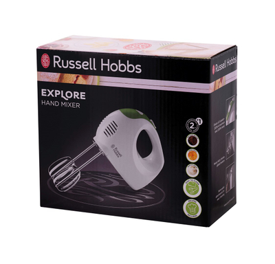 Mikser dore Russell Hobbs Explore 22230-56, 125W, 5 shpejtësi, i bardhë jeshil
