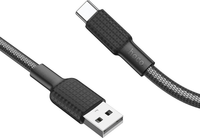 Kabllo USB në Type C HOCO X69, 1m, 3A, e zezë e bardhë