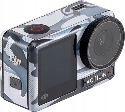 Ngjitëse mbrojtëse DJI Osmo Action 3/4, vinil, dizajn Blue Camo, gri blu