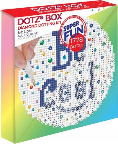 Set artizanati Diamond Dotz Be Cool, 15x15 cm, për kalamaj dhe të rritur, shumëngjyrësh