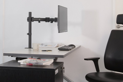 Mbajtëse tavoline monitori Neomounts NM-D135BLACK, 10-30", krah fleksibël, e zezë