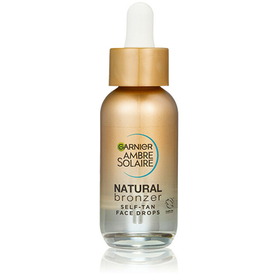 Garnier Ambre Solaire Natural Bronzer Self-Tan Face Drops, 30 ml